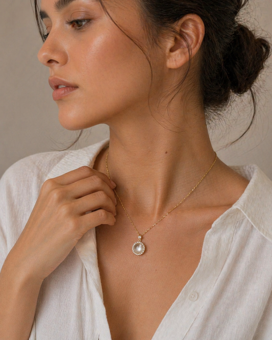 S925 Cat-Eye Spinning Necklace