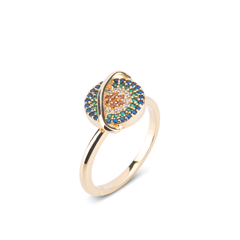 Rotating Planet Spinning Meditation Adjustable Ring
